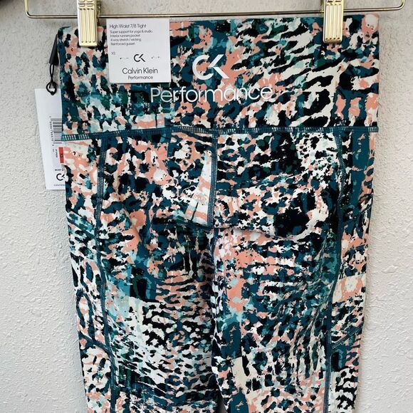 NWT Calvin Klein Performance Yoga 7/8 Leggings Size XS - Picture 4 of 7